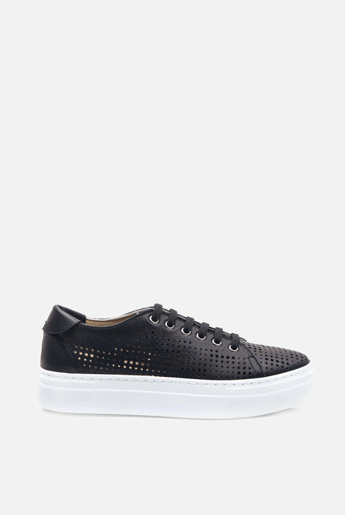 Wave Sneaker Damen Leder Perforiert